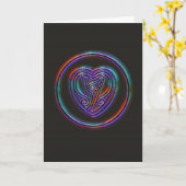 プレゼンス – ハート – マスタリング – ネブラアートカード カード (黄色い花)