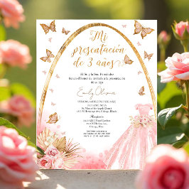 プレゼンタシオンデ3アニョスバジェットスペインの招待状