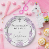 プレゼンタシオン3アニオス紙プレートバターフリス ペーパープレート (パーティー)