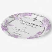 プレゼンタシオン3アニオス紙プレートバターフリス ペーパープレート (アングル)