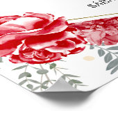 プレゼンタシオン3アニョスウェルカムサインバターフリスレッド ポスター (角)