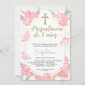 プレゼンタシオン3アニョスペインの招待状蝶 招待状 (正面)