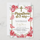 プレゼンタシオン3アニョスペインの招待状蝶 招待状 (正面)