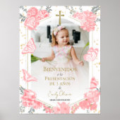 プレゼンタシオン3アニョス写真ウェルカムサインバターフリス ポスター (正面)