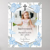 プレゼンタシオン3アニョス写真ウェルカムサインバターフリス ポスター (正面)