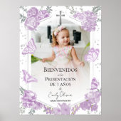 プレゼンタシオン3アニョス写真ウェルカムサインバターフリス ポスター (正面)