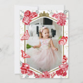 プレゼンタシオン3アニョス写真招待状蝶 招待状 (裏面)