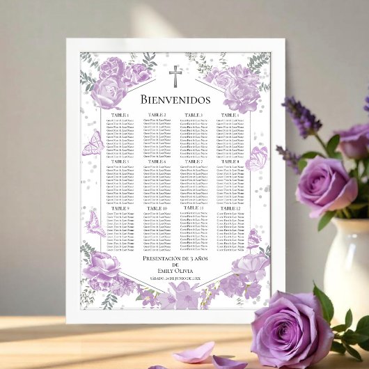 プレゼンタシオン3アニョス座席図サインバターフリス ポスター