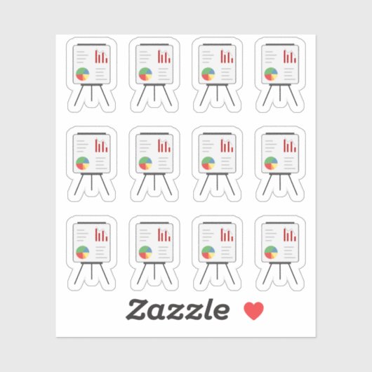 プレゼンテーションのビジネススクールの会議作業のアラーム シール (シート)