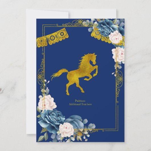 プレゼンテーションニニョデトレスアニョスインヴィタシオン 招待状 (裏面)