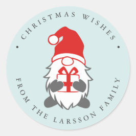 プレゼントおもしろいとサンタハットミントの格言 ラウンドシール