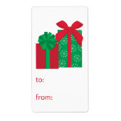 プレゼントから ラベル (正面)