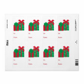 プレゼントから ラベル (フルシート)