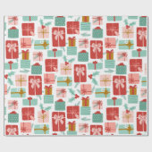 プレゼントかわいらしホリデーラッピング紙 ラッピングペーパー (フラット)