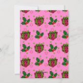 プレゼントとホリーピンク シーズンカード (裏面)