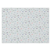 プレゼントと木と雪のクリスマスフォレスト テーブルクロス (正面(横))