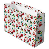 プレゼントと雪だるまクリスマス ラージペーパーバッグ (裏面アングル)