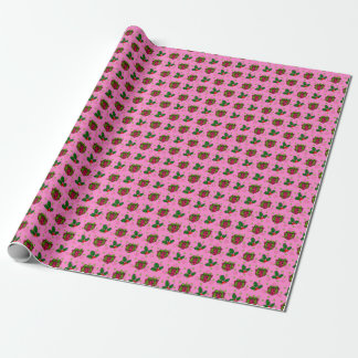 プレゼントとHolly_pink ラッピングペーパー