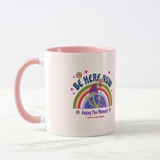 プレゼントにぴったりなマグカップ BE HERE NOW マグカップ (左)