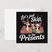 プレゼントに飛ばしてしまおう ファミリークリスマス シーズンカード (正面/裏面)