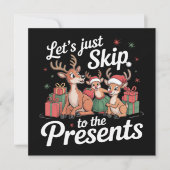 プレゼントに飛ばしてしまおう ファミリークリスマス シーズンカード (正面)