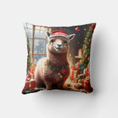 「プレゼントのアルパカ：クリスマスの物語」 クッション (裏面)