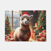 「プレゼントのアルパカ：クリスマスの物語」 ドアマット (正面)