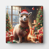 「プレゼントのアルパカ：クリスマスの物語」 フォトプラーク (正面)
