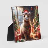 「プレゼントのアルパカ：クリスマスの物語」 フォトプラーク (正面)