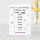 プレゼントのグリーティングカードに割り込み カード (黄色い花)