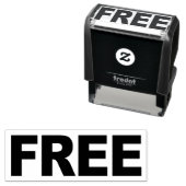プレゼントの品に貼るスタンプのFREEという文字 セルフインキングスタンプ (インサイチュ)