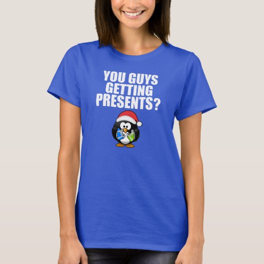 プレゼントは？おもしろい Tシャツ (正面)