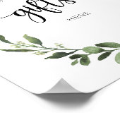 プレゼントをここに置いてパーティー標識 ポスター (角)