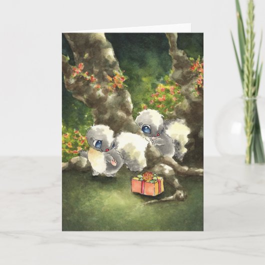 プレゼントをスカンク カード (正面)