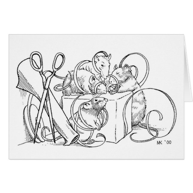 プレゼントを包むこと (正面横)