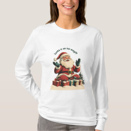 プレゼントを持ったサンタクロース Tシャツ