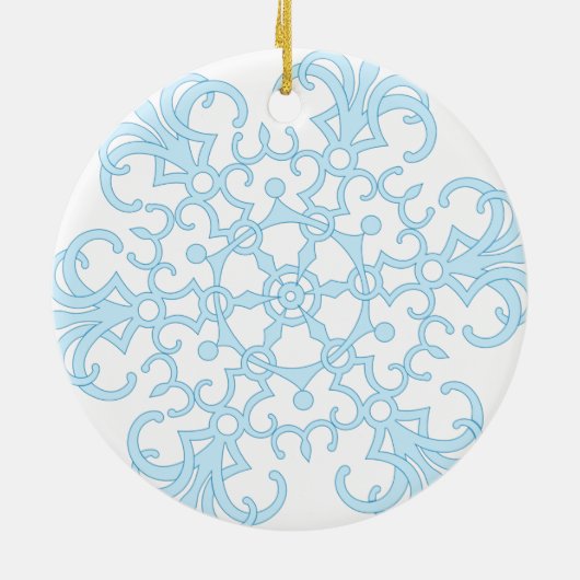 プレゼントを持っているかわいい小さなクリスマスハムスター セラミックオーナメント (裏面)