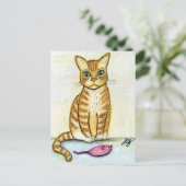 プレゼントを持って来た ポストカード (スタンド正面)