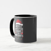 プレゼントを振ってしまうタイプのクリスマス マグカップ (正面左)