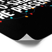 プレゼントを揺する可能性大!面白い家族のクリスマスTシャツ ポスター (角)