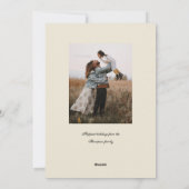 プレゼントを積んだホリデーシーズン ヴィンテージ カー ハッピーホリデー 年賀状 シーズンカード (裏面)