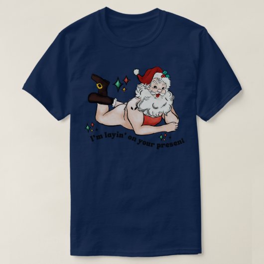 プレゼントを置いている Tシャツ (デザイン正面)