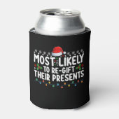 プレゼントを転送するクリスマス 缶クーラー (缶正面)