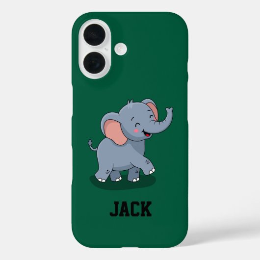 プレゼントを運ぶかわいい象 Case-Mate iPhoneケース (裏面)