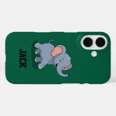 プレゼントを運ぶかわいい象 Case-Mate iPhoneケース (裏面 (横))