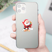 🎁 プレゼントを運ぶサンタクロース クリスマス シール (スマートフォン)