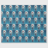 プレゼントを運ぶパラシュート ラッピングペーパー (フラット)