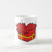 プレゼントを開く コーヒーマグカップ (中央)