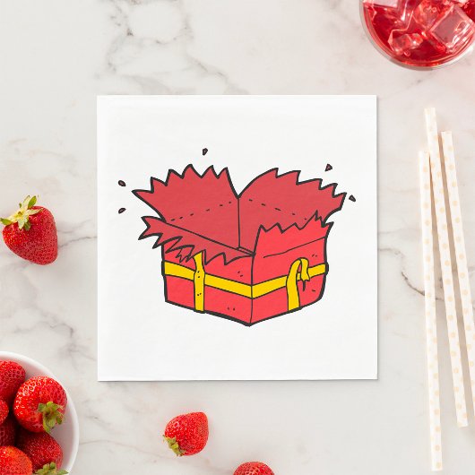 プレゼントを開く スタンダードランチョンナプキン