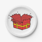 プレゼントを開く ペーパープレート (正面)